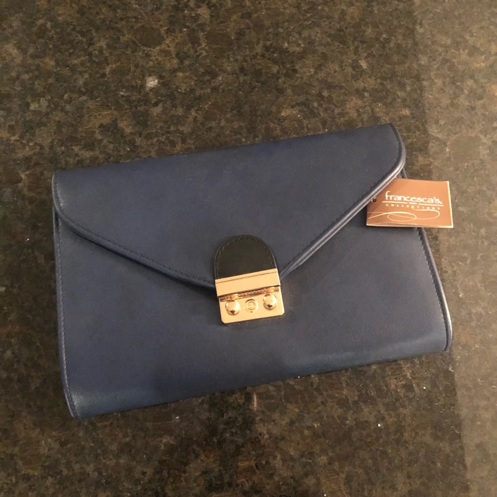 Navy blue clutch NWT